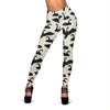 Black Swan Print Pattern Women Leggings-grizzshop