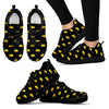 Black Taco Pattern Print Black Sneaker Shoes For Men Women-grizzshop