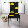 Black Taco Pattern Print Chair Cover-grizzshop