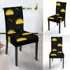 Black Taco Pattern Print Chair Cover-grizzshop