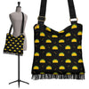 Black Taco Pattern Print Crossbody Bags-grizzshop