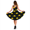 Black Taco Pattern Print Dress-grizzshop