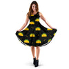 Black Taco Pattern Print Dress-grizzshop