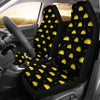 Black Taco Pattern Print Universal Fit Car Seat Cover-grizzshop