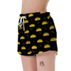 Load image into Gallery viewer, Black Taco Pattern Print Women&#39;s Shorts-grizzshop