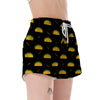 Load image into Gallery viewer, Black Taco Pattern Print Women&#39;s Shorts-grizzshop