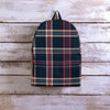 Black Tartan Plaid Backpack-grizzshop