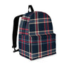 Black Tartan Plaid Backpack-grizzshop