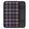 Black Tartan Plaid Car Console Cover-grizzshop