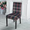 Black Tartan Plaid Chair Cover-grizzshop