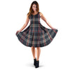 Black Tartan Plaid Dress-grizzshop