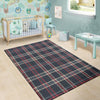 Black Tartan Plaid Floor Mat-grizzshop