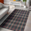 Black Tartan Plaid Floor Mat-grizzshop