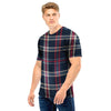 Black Tartan Plaid Men T Shirt-grizzshop