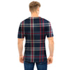 Black Tartan Plaid Men T Shirt-grizzshop