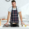 Black Tartan Plaid Men's Apron-grizzshop