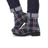 Black Tartan Plaid Men's Boots-grizzshop