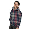 Black Tartan Plaid Men's Hoodie-grizzshop