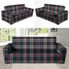 Black Tartan Plaid Sofa Cover-grizzshop