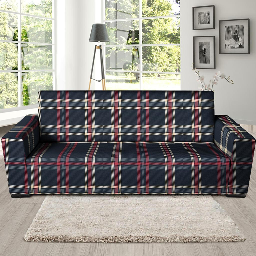 Black And Red Plaid Tartan Sofa Cover – Grizzshopping