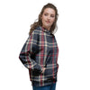 Black Tartan Plaid Women's Hoodie-grizzshop