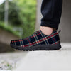 Black Tartan Plaid Women's Sneakers-grizzshop