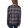 Black Tartan Plaid Women's Sweatshirt-grizzshop