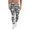 Black Thorn Horror Style Print Pattern Men's Leggings-grizzshop