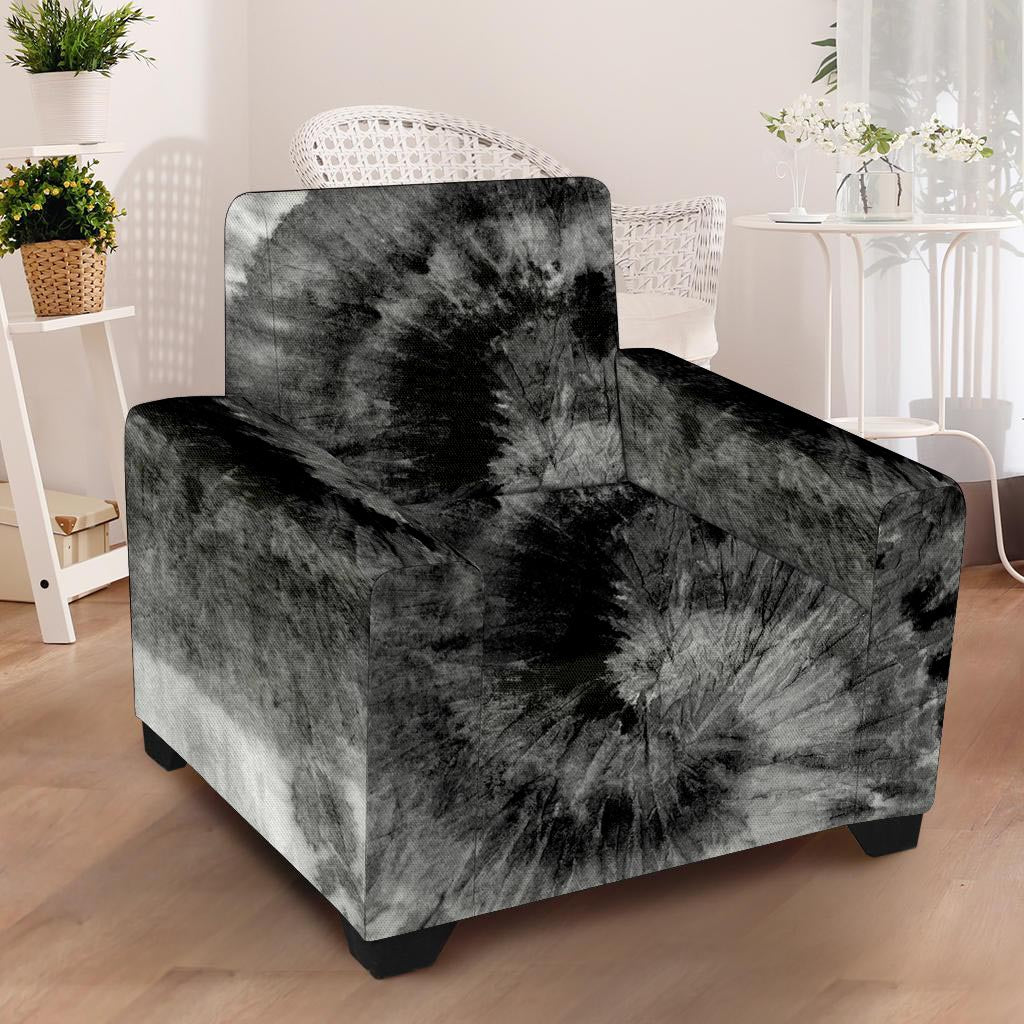 Black Tie Dye Armchair Cover-grizzshop