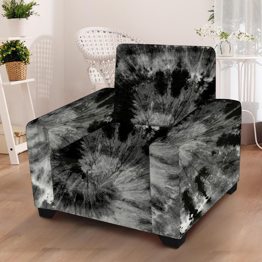 Black Tie Dye Armchair Cover-grizzshop