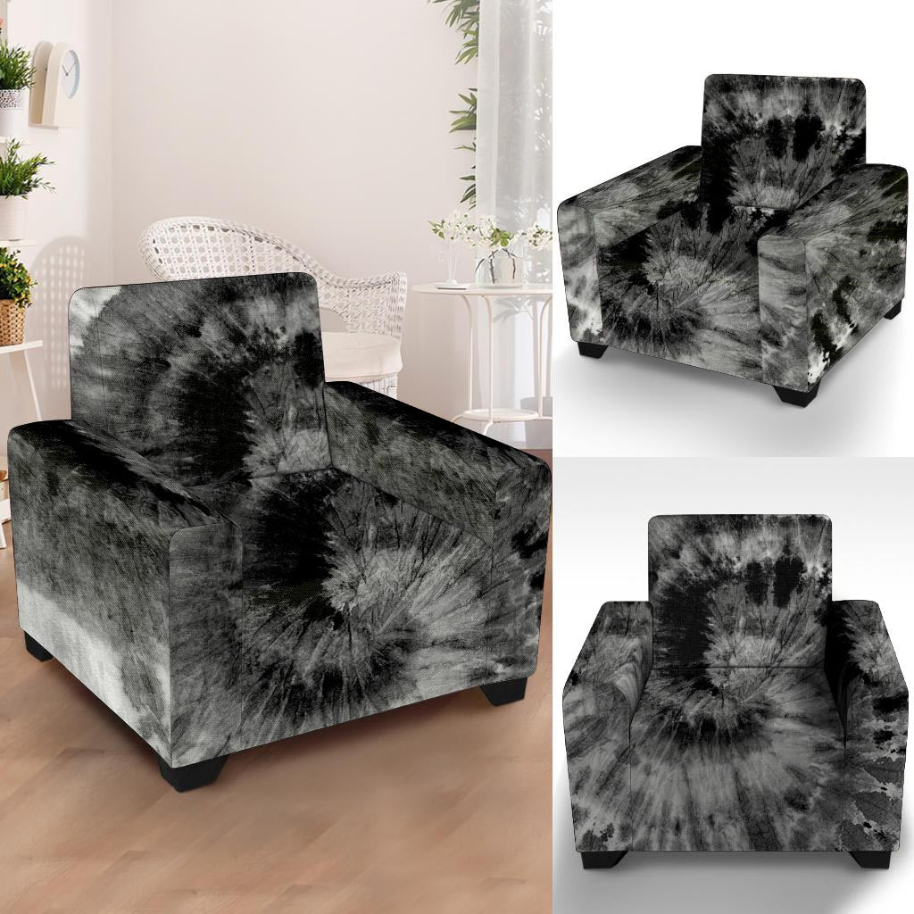 Black Tie Dye Armchair Cover-grizzshop