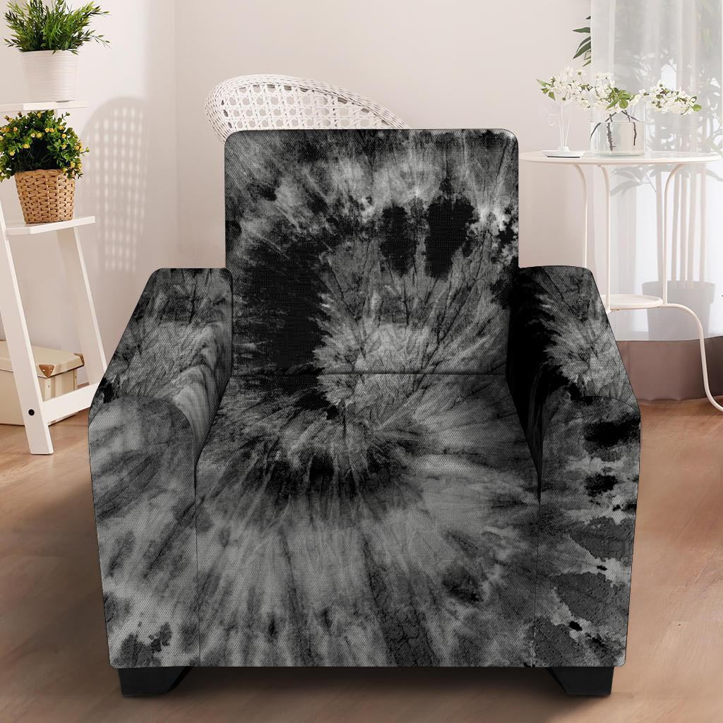 Black Tie Dye Armchair Cover-grizzshop