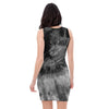 Black Tie Dye Bodycon Dress-grizzshop