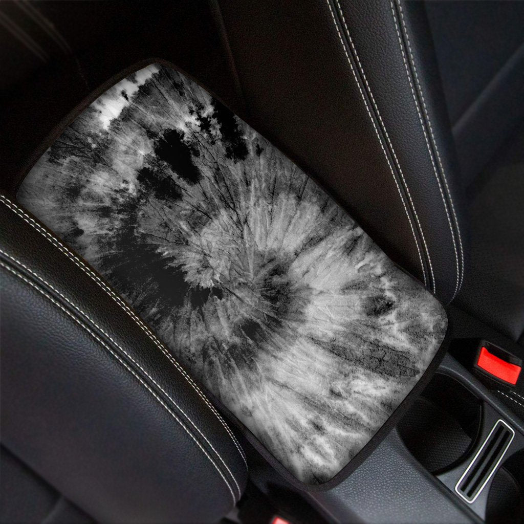 Black Tie Dye Car Console Cover-grizzshop