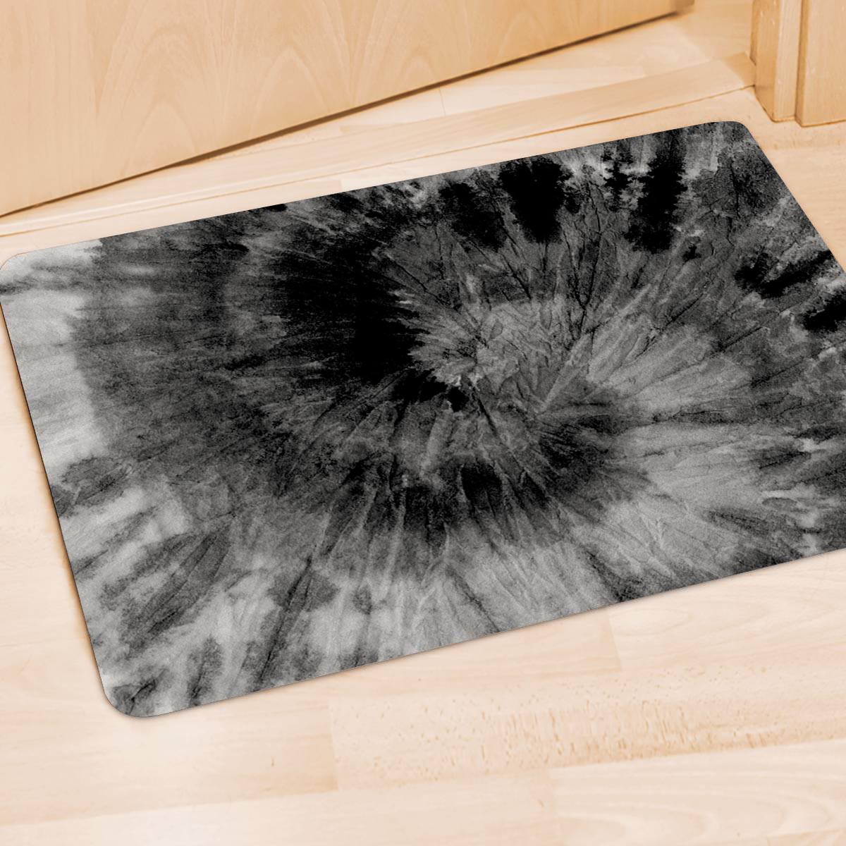 Black Tie Dye Door Mat-grizzshop