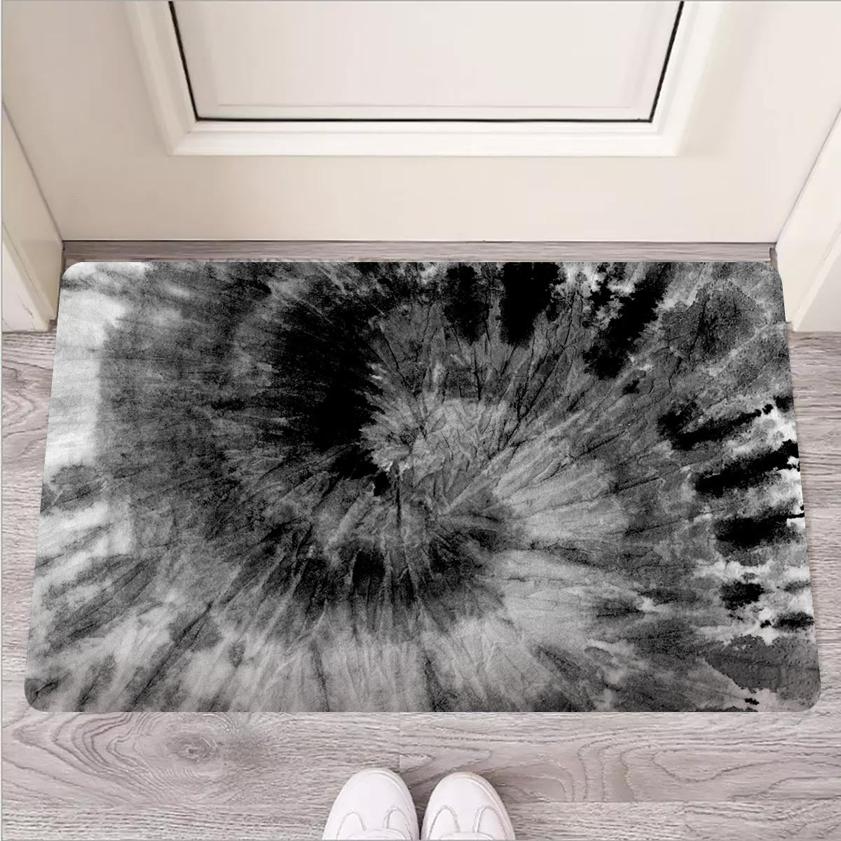 Black Tie Dye Door Mat-grizzshop