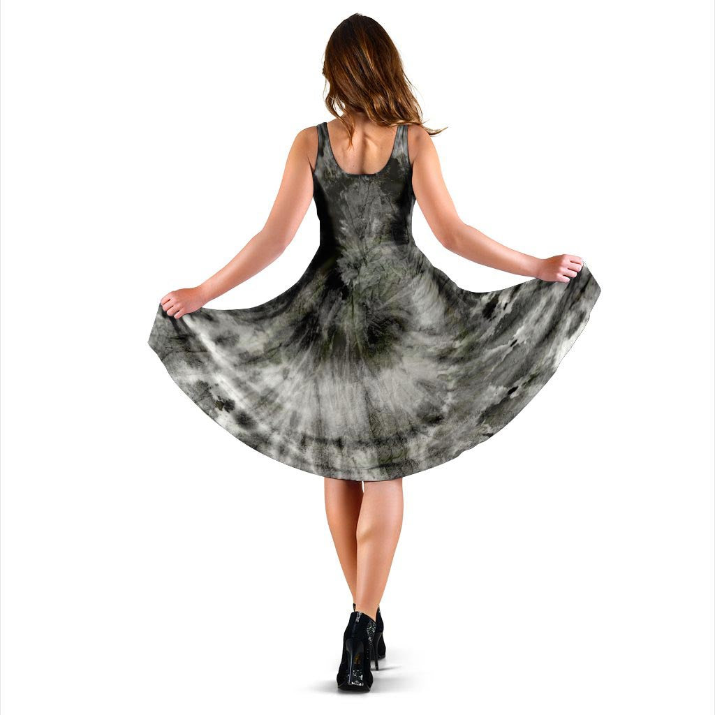 Black Tie Dye Dress-grizzshop