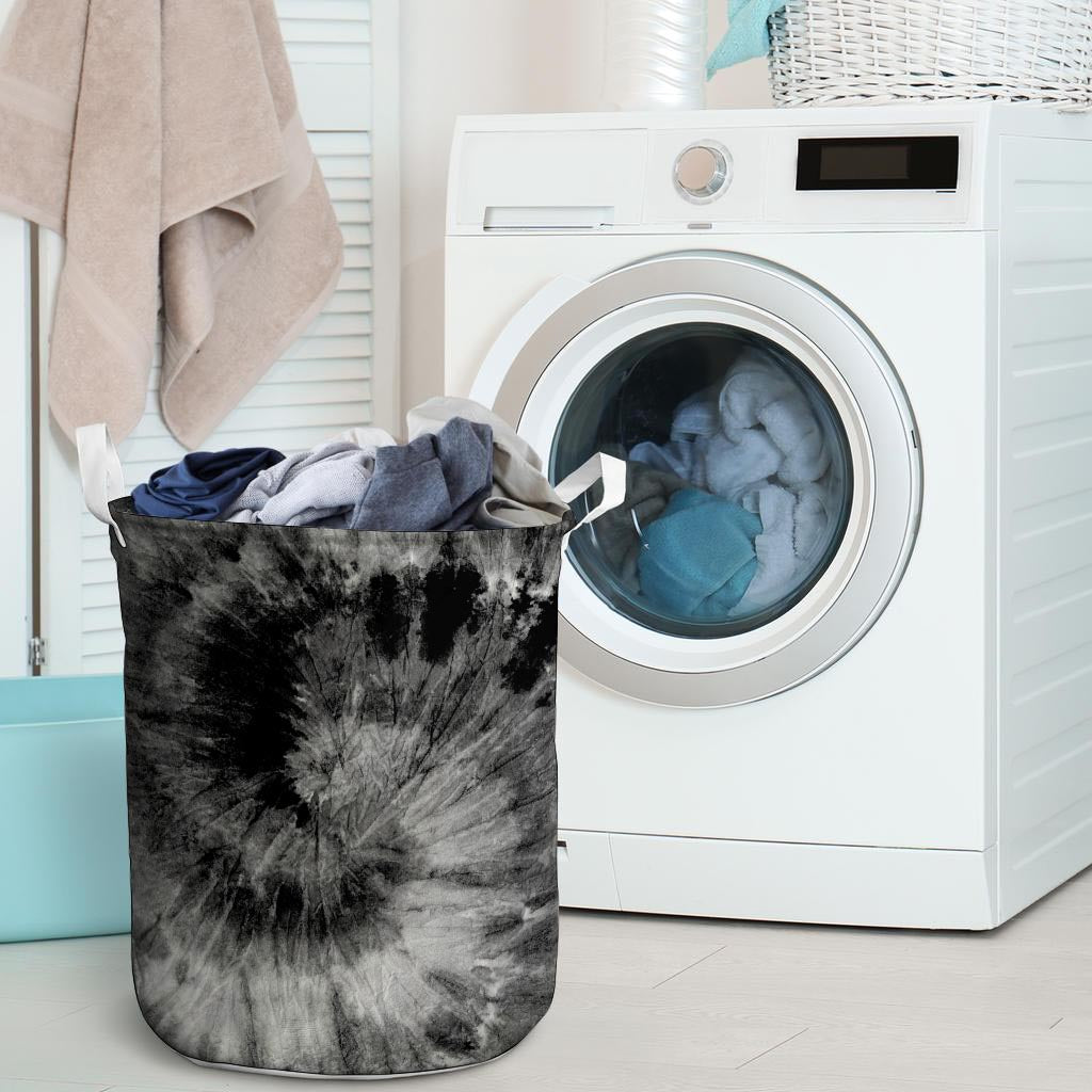 Black Tie Dye Laundry Basket-grizzshop