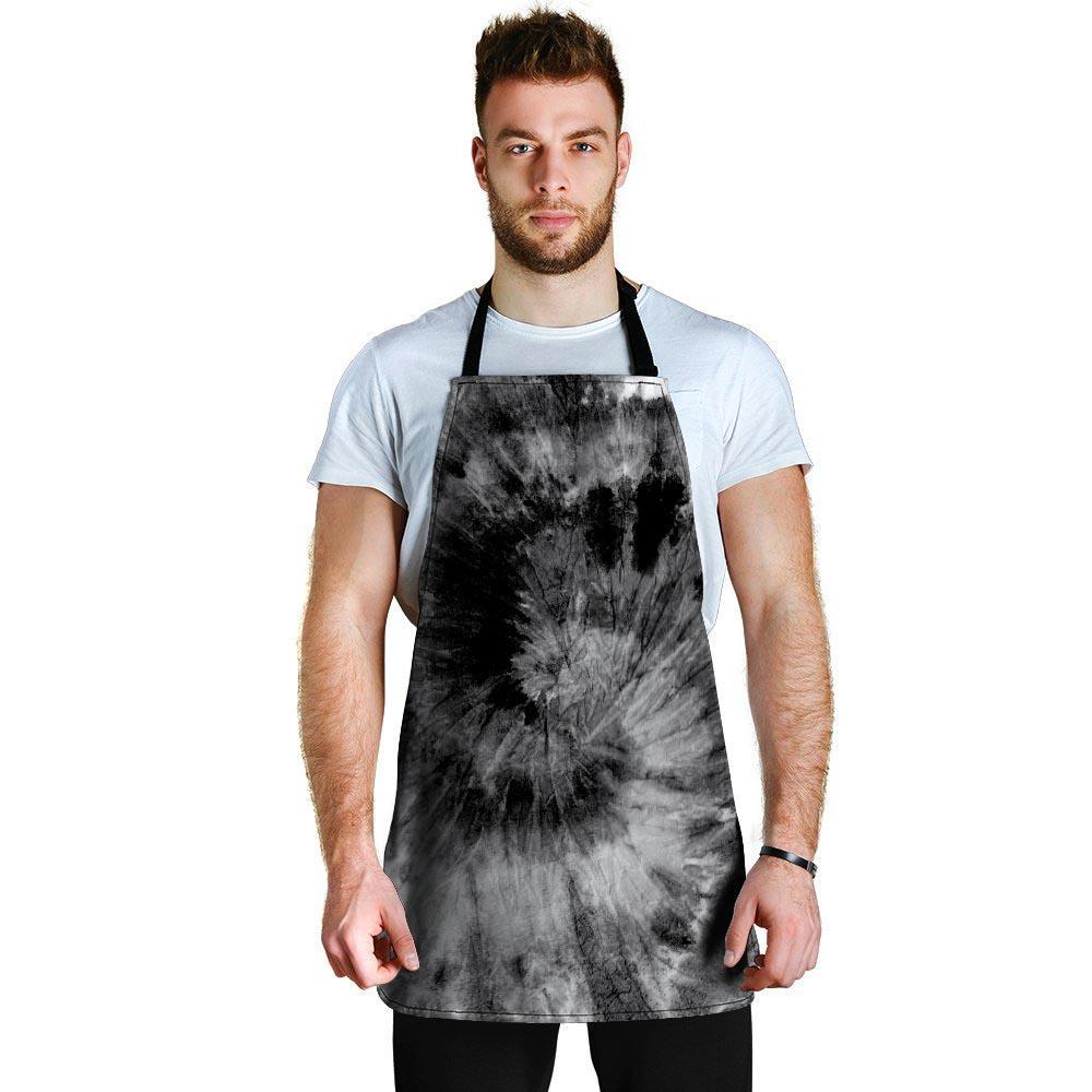 Black Tie Dye Men's Apron-grizzshop