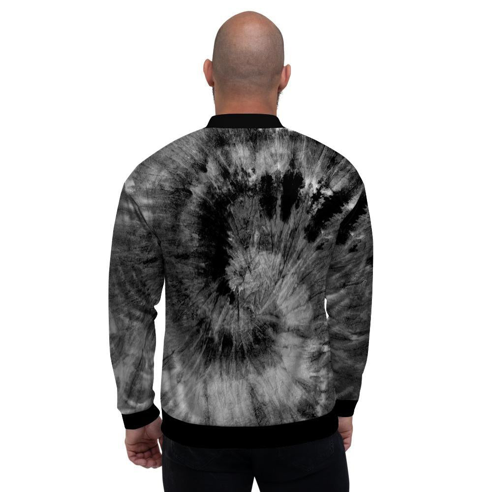 Black Tie Dye Men's Bomber Jacket-grizzshop