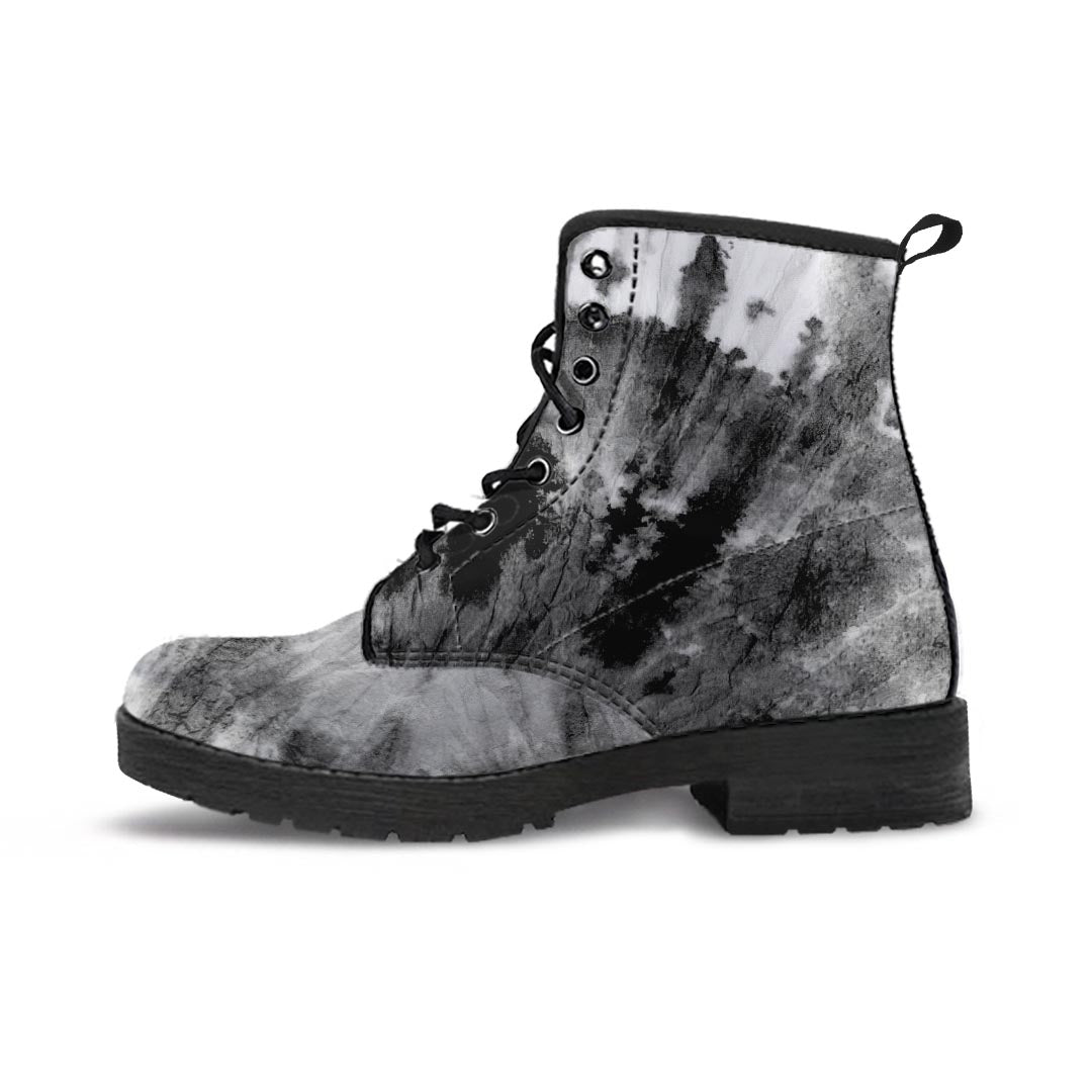 Black Tie Dye Men's Boots-grizzshop