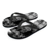 Black Tie Dye Men's Flip Flops-grizzshop