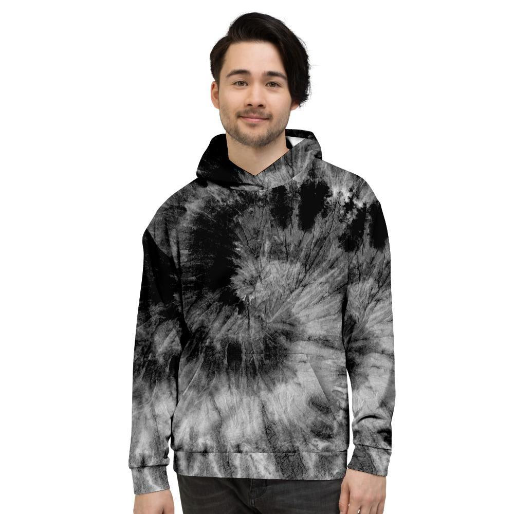 Black Tie Dye Men's Hoodie-grizzshop