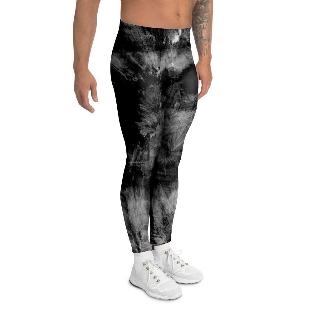 Black Tie Dye Men's Leggings-grizzshop