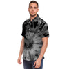 Black Tie Dye Men's Short Sleeve Shirt-grizzshop