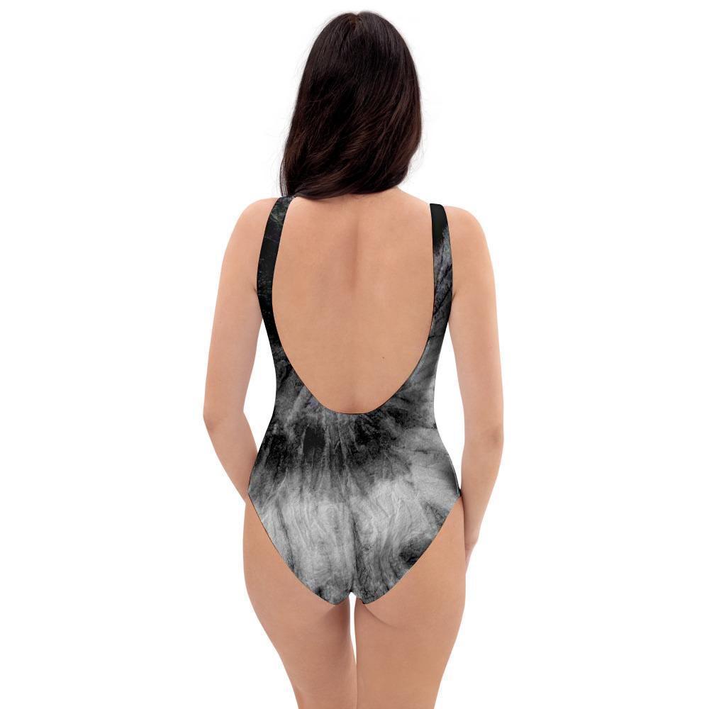 Black Tie Dye One Piece Swimsuite-grizzshop