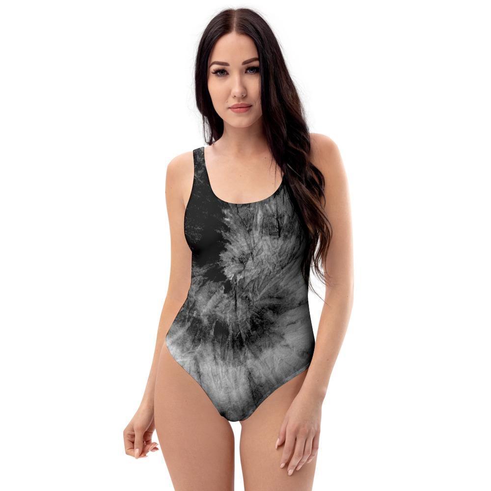 Black Tie Dye One Piece Swimsuite-grizzshop