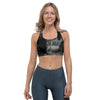 Black Tie Dye Sports Bra-grizzshop