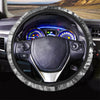 Black Tie Dye Steering Wheel Cover-grizzshop