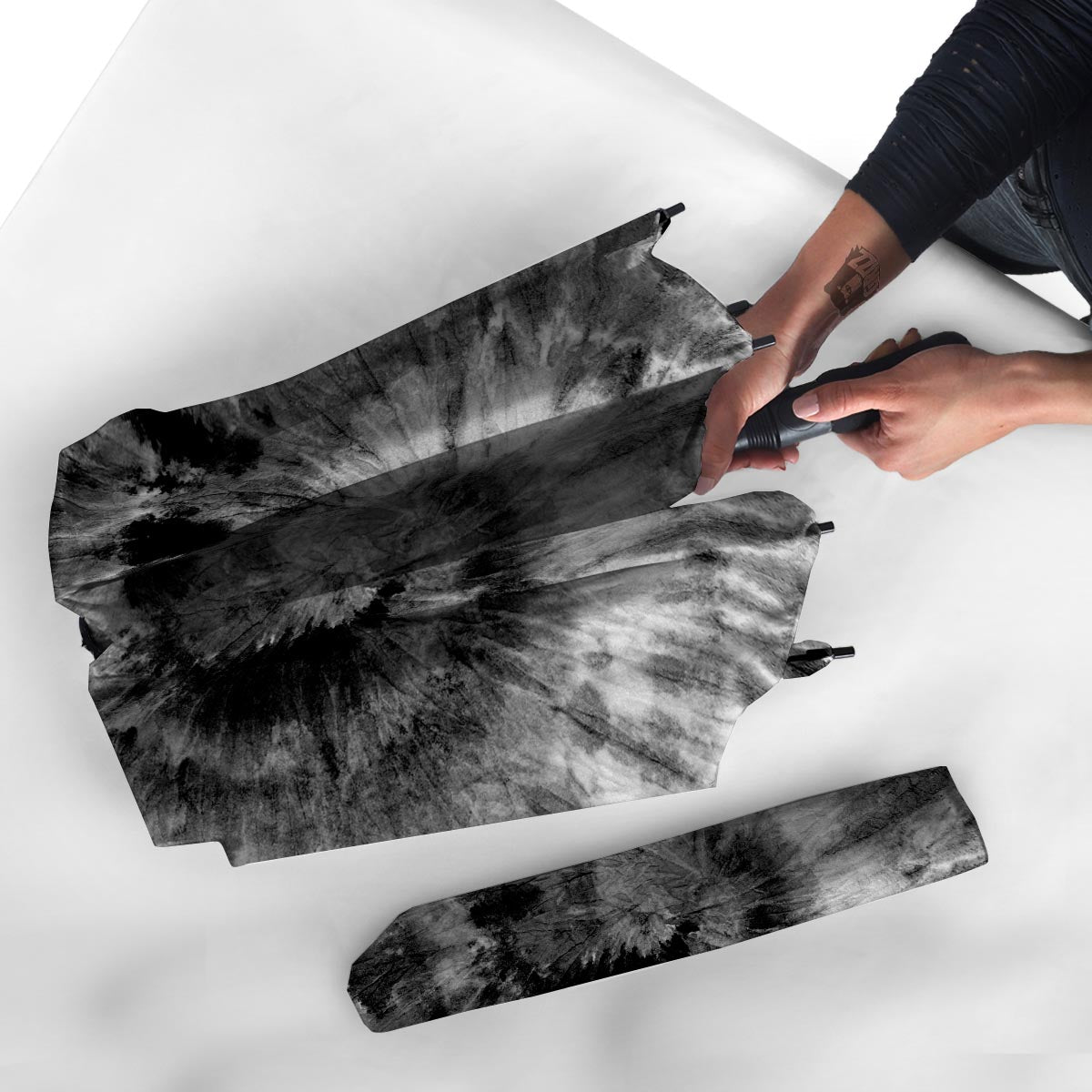 Black Tie Dye Umbrella-grizzshop